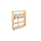 Rev-A-Shelf Maple Veneer, Light Brown, 6.25 in W, 25.6 in H, 21.75 in D, 21.75 in L, Light Brown 449UT-BCSC-5C - alternate 1